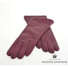 Randers handsker dame skindhandske - Blomme farvet