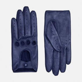 Royal Blue Metallic dame kørehandske - Randers hansker